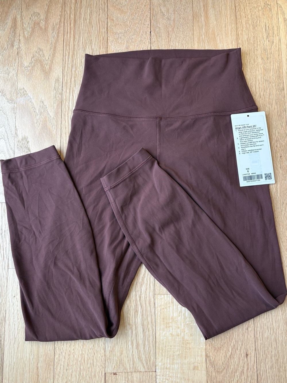 RARE! Lululemon brown earth align hr pant 25” size 6
